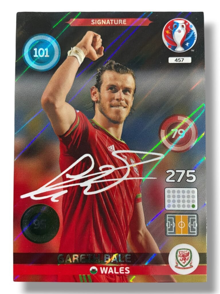 Gareth Bale Euro 2016 Signature Card Panini ADRENALYN XL