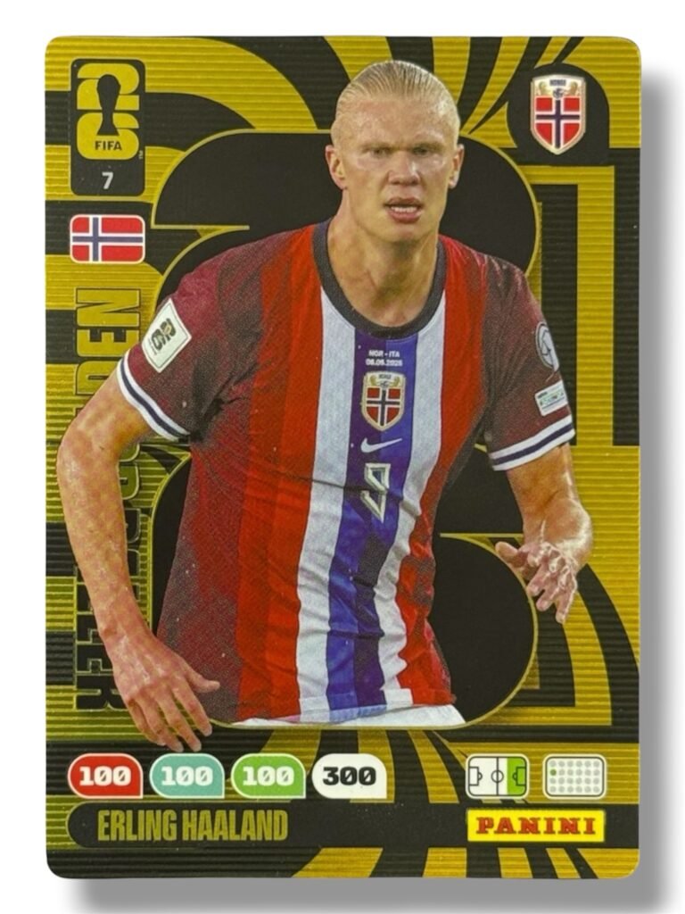 Panini WC 2026 Erling Haaland – Golden Baller Card No. 7