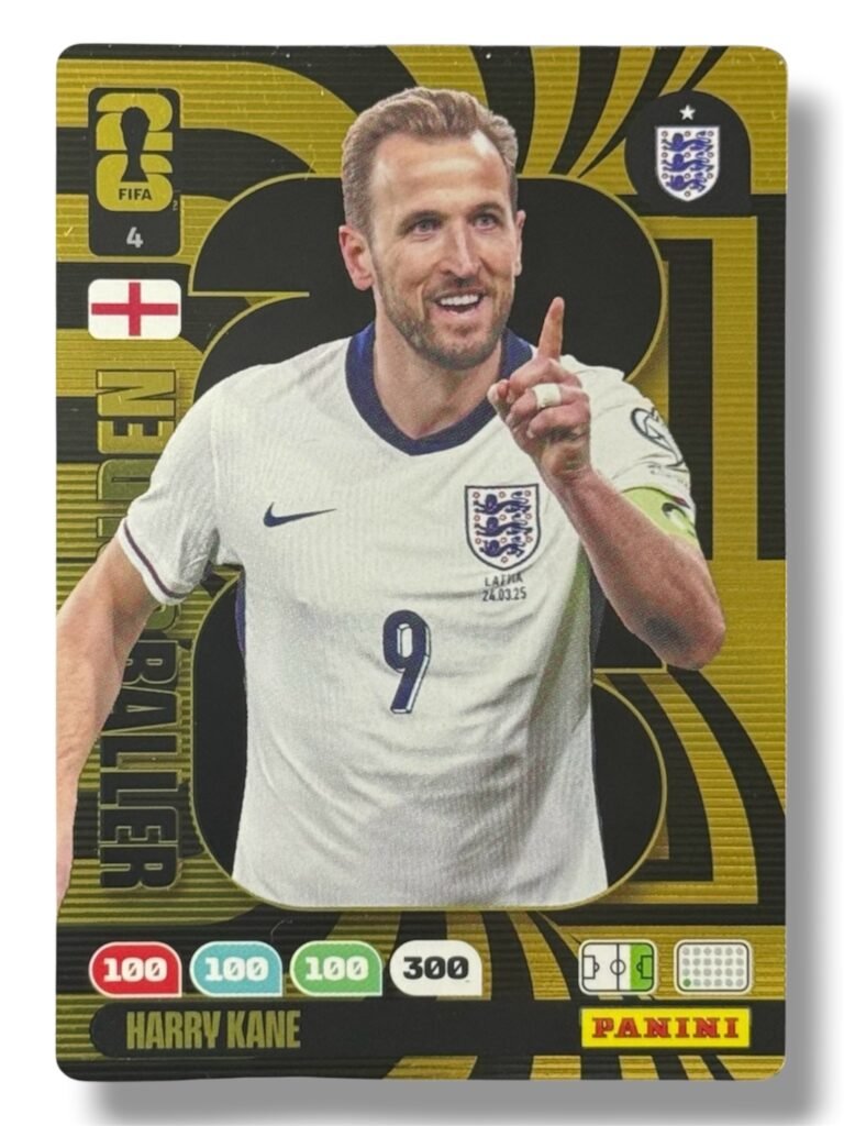 Panini WC 2026 Harry Kane – Golden Baller Card No. 4