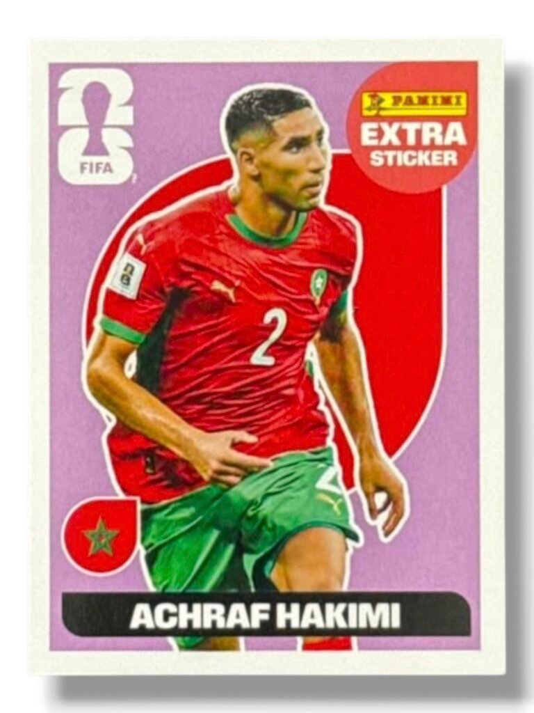 Achraf Hakimi – Purple Extra Sticker | Panini FIFA World Cup 2026