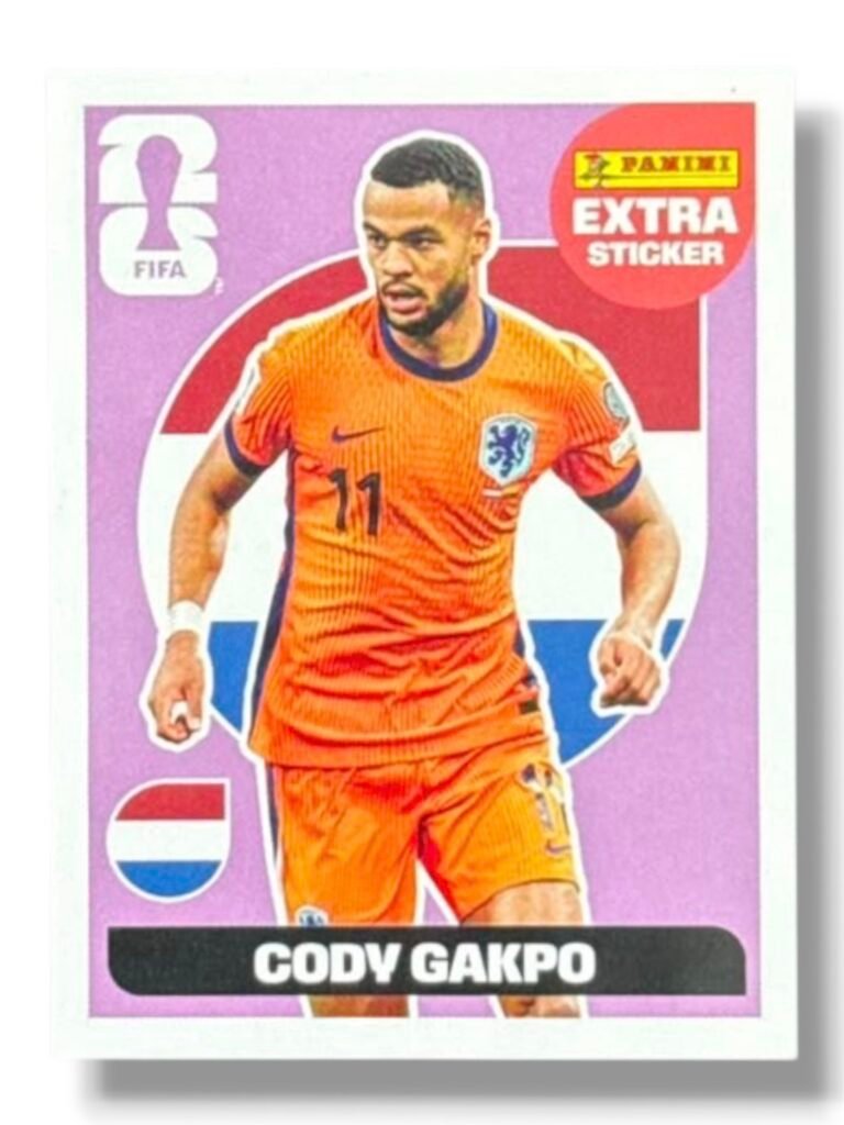 Cody Gakpo – Purple Extra Sticker | Panini FIFA World Cup 2026