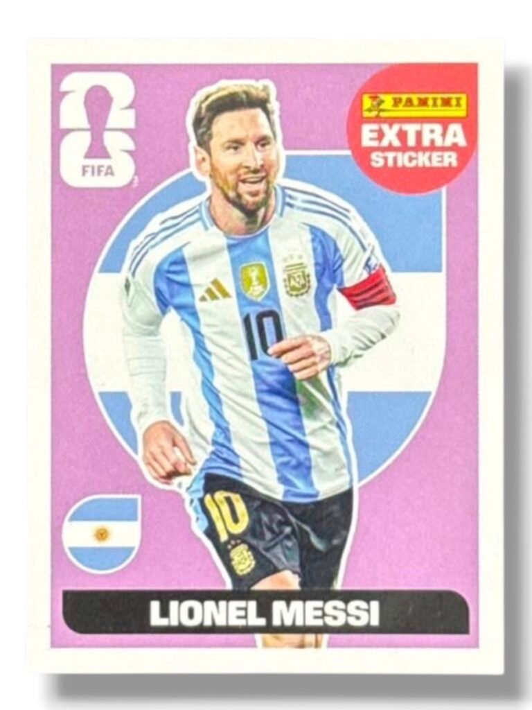 Lionel Messi – Purple Extra Sticker | Panini FIFA World Cup 2026