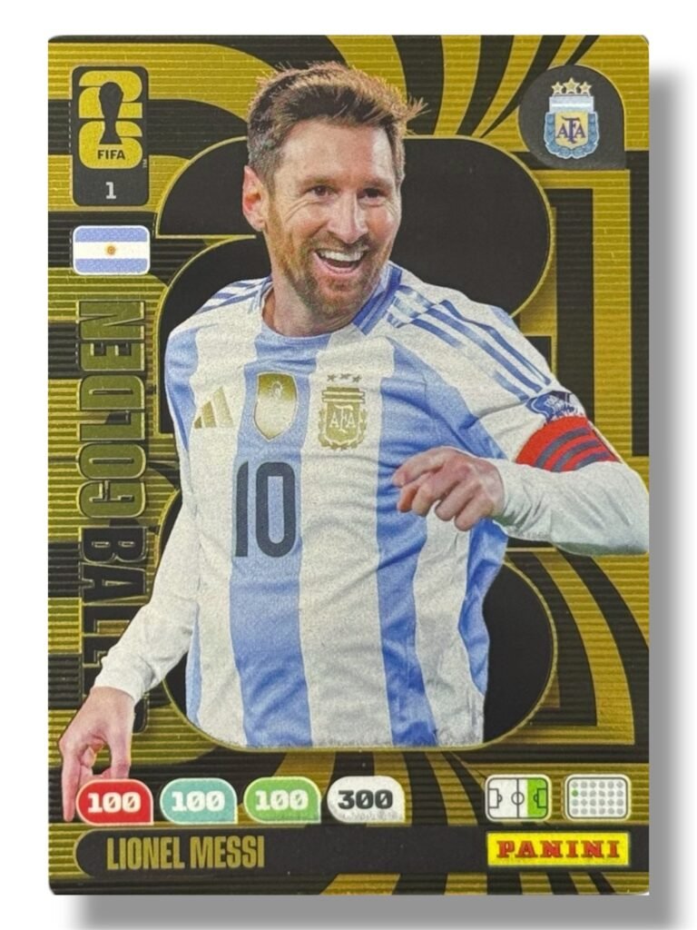 Panini WC 2026 Lionel Messi – Golden Baller Card No. 1