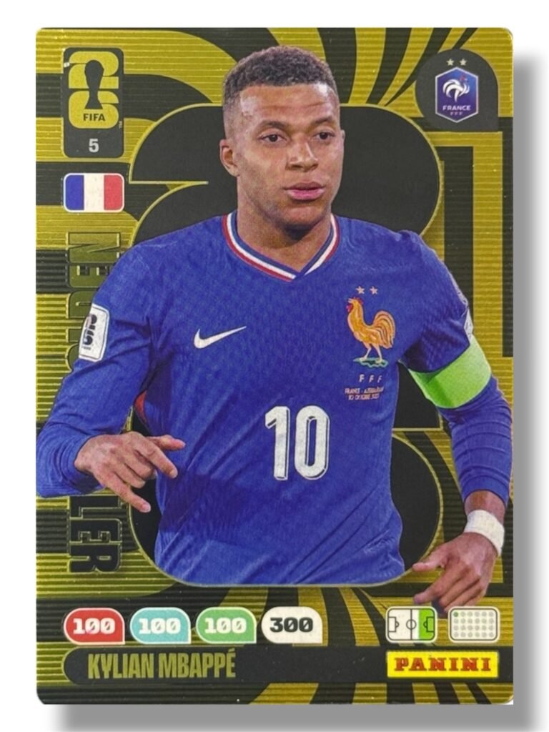 Panini WC 2026 Kylian Mbappe – Golden Baller Card No. 5