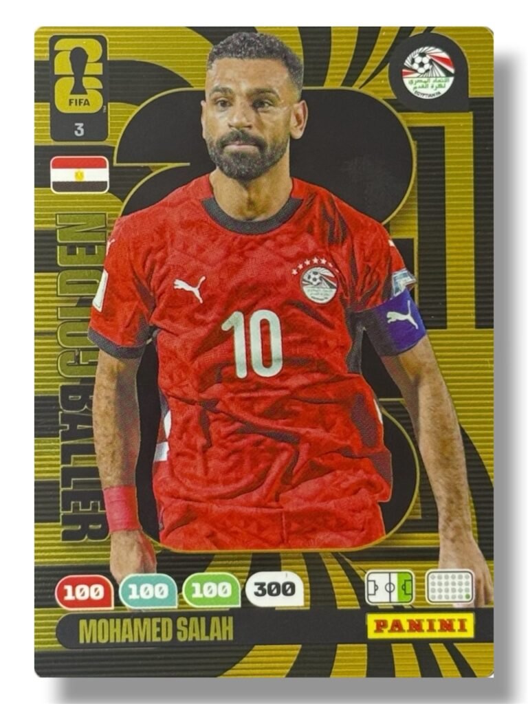 Panini WC 2026 Mohamed Salah – Golden Baller Card No. 3