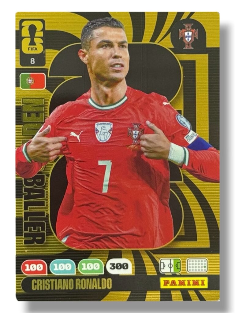 Panini WC 2026 Cristiano Ronaldo – Golden Baller Card No. 8