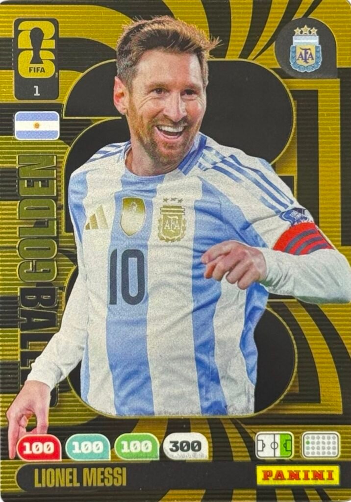Panini WC 2026 Lionel Messi – Golden Baller Card No. 1