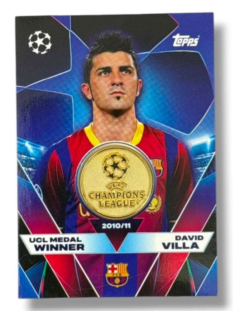 Topps UEFA Champions League UCL Medal Winner – David Villa – Barcelona – 2010/11