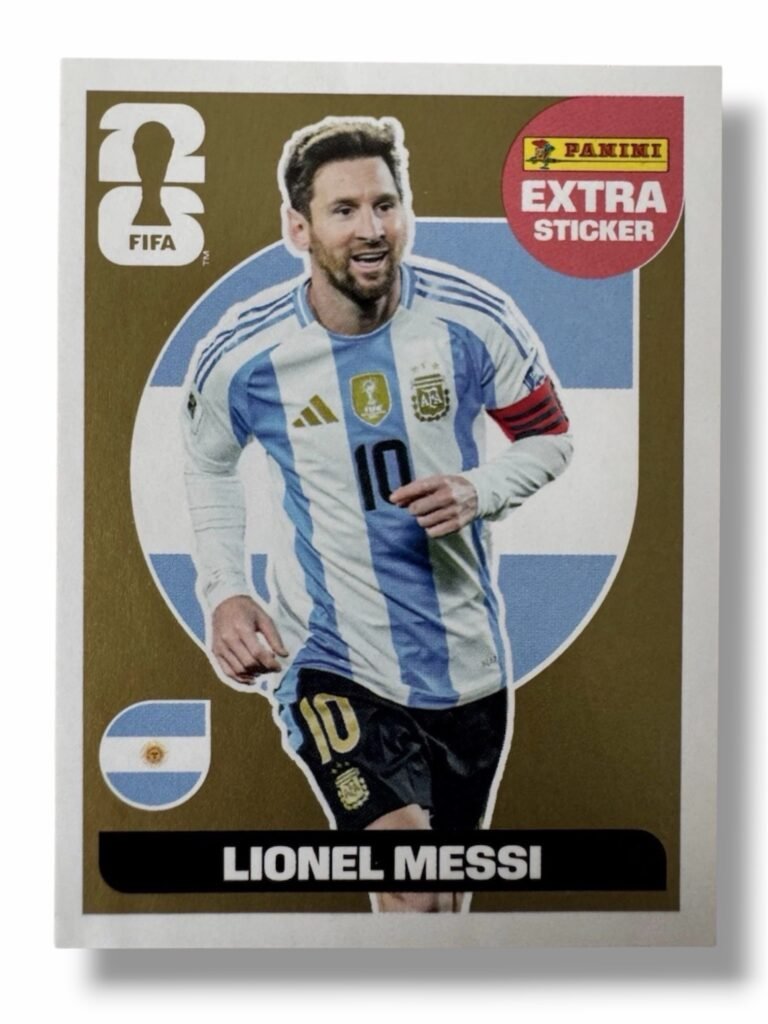 Lionel Messi – Gold Extra Sticker | Panini FIFA World Cup 2026