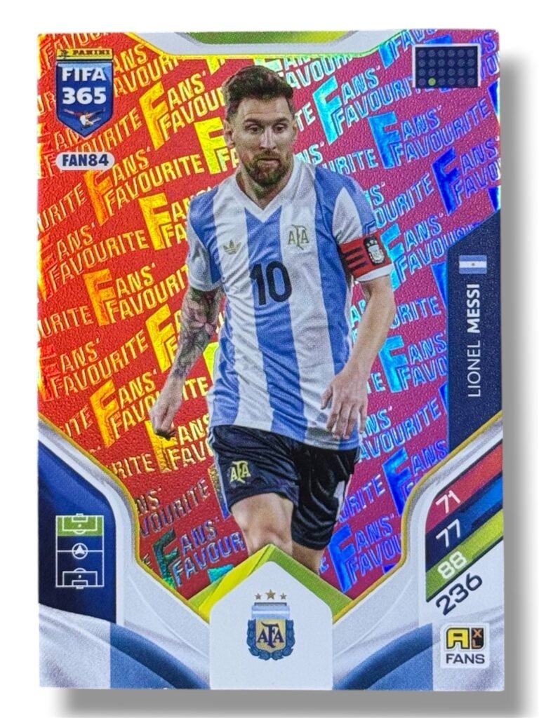 Lionel Messi – Panini Fifa 365 2026 FANS FAVOURITE Parallels RED