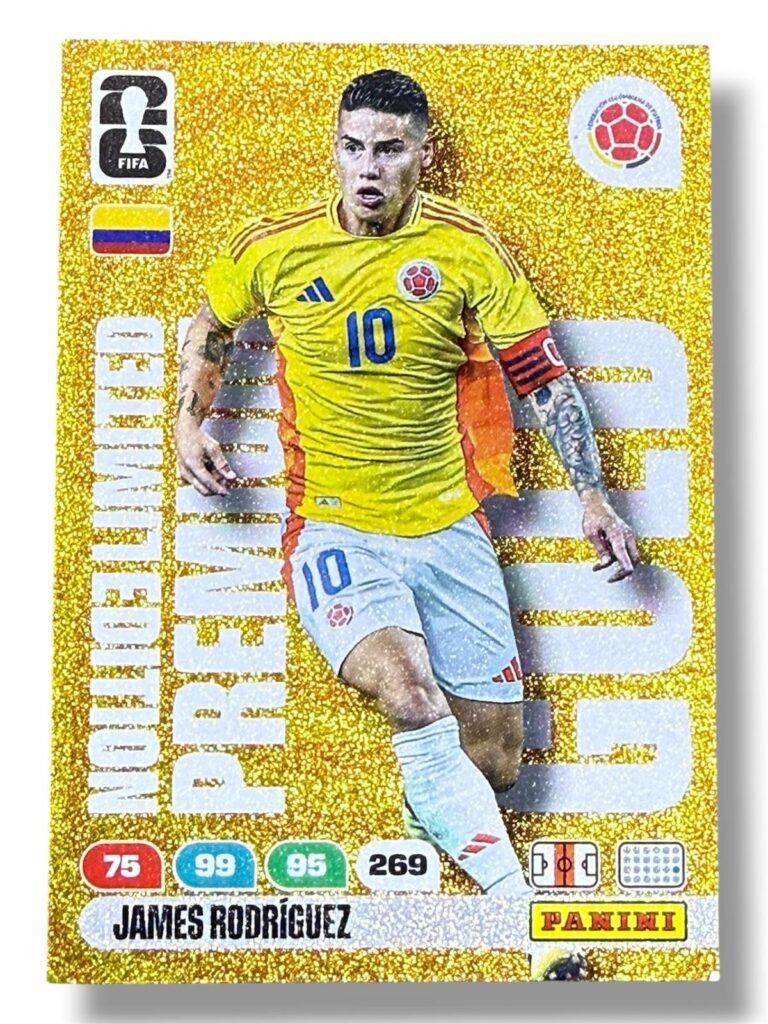 James Rodríguez | Premier Gold | Limited Edition | World Cup 2026 by Panini