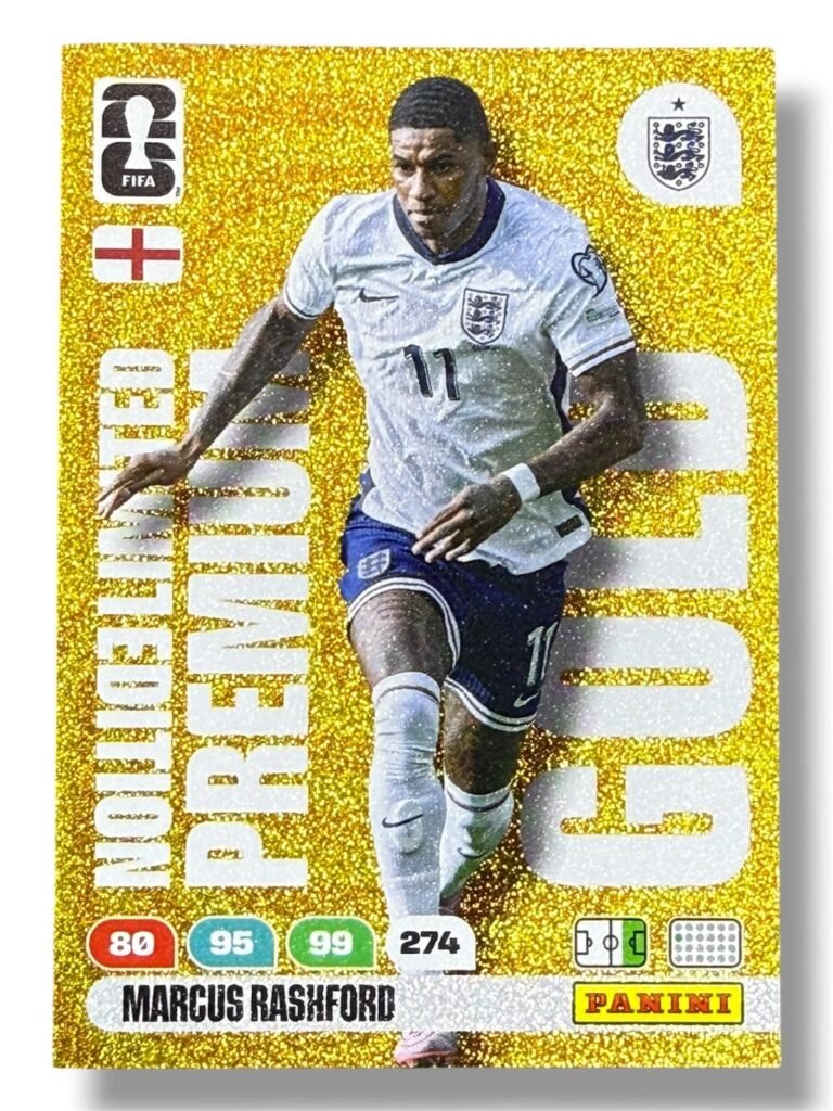 Marcus Rashford | Premier Gold | Limited Edition | World Cup 2026 by Panini