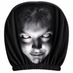 Scary Face Mask Car Headrest Covers | Premium Quality | Spooky Ghostface | Halloween Car Accessories