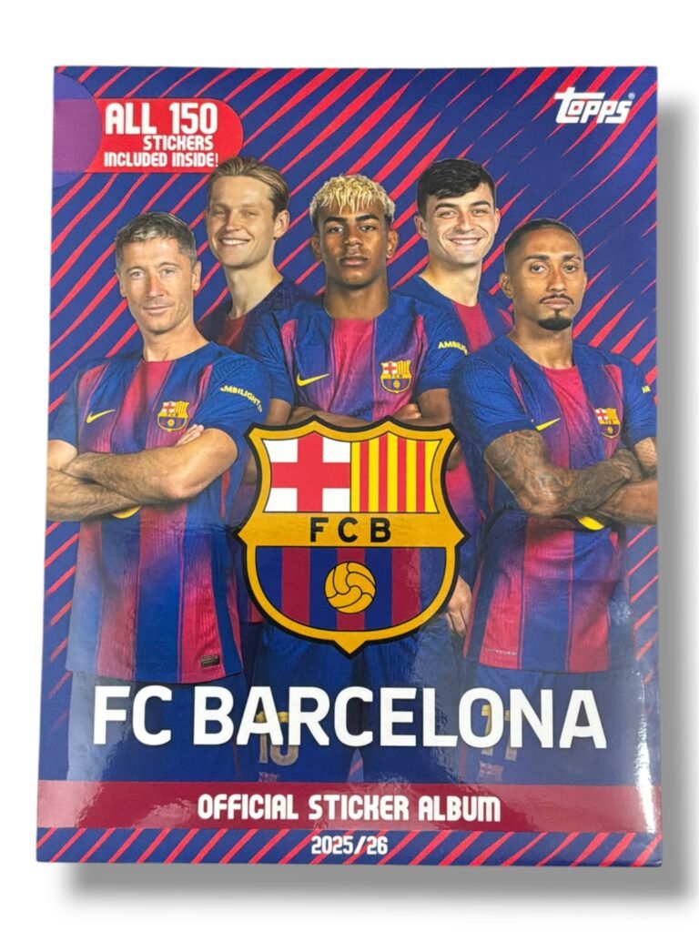 FC Barcelona | Official Sticker Album | Topps 2025/26 | 150 Stickers + Empty Album [SEALED]