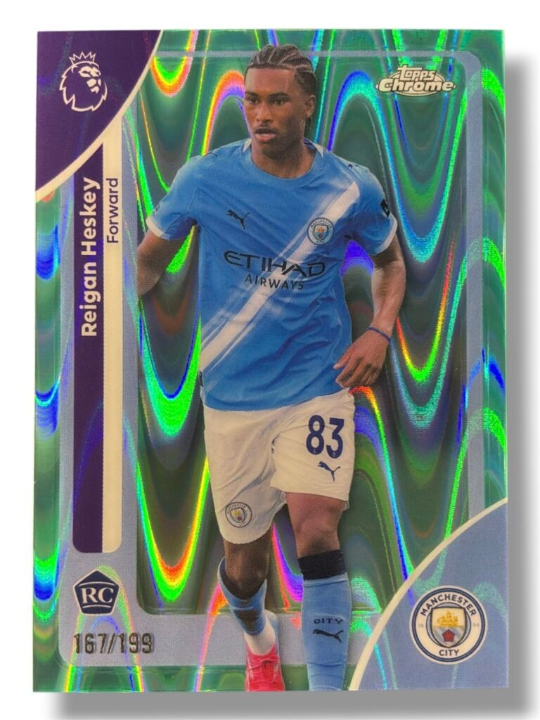 Reigan Heskey | Rookie RayWave Refractor 167/199 | 2025/26 Topps Chrome PL | Manchester City
