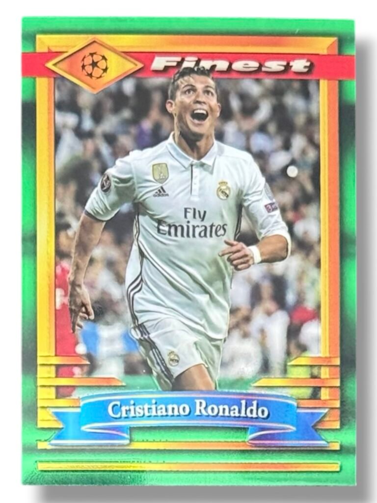 Cristiano Ronaldo | Finest Moment | Green Refractor | Real Madrid | 2022/23 Topps Finest UEFA